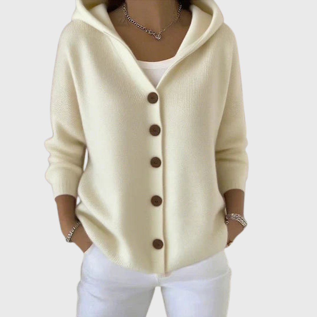 Giulia | Cardigan alla moda con cappuccio