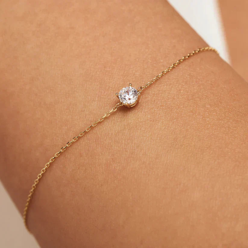 Dalynette | Bracciale con Pietre di Moissanite in Oro 14k