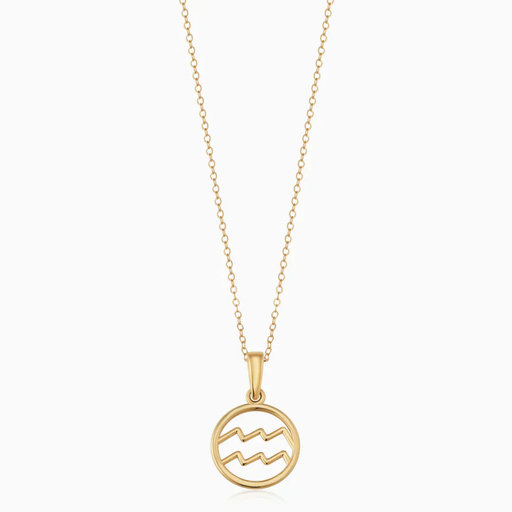 Rosalyette | Collana con Segno Zodiacale in Oro 18k