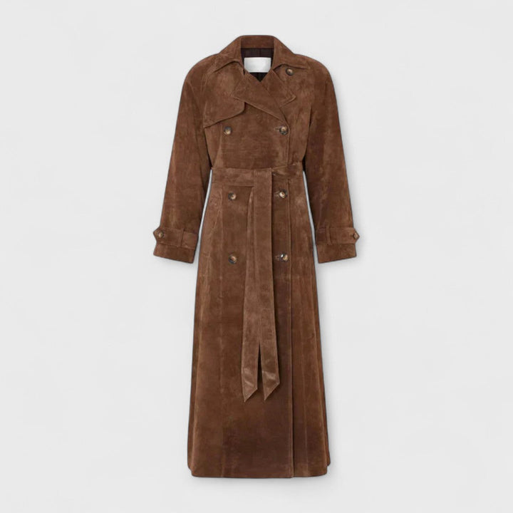 Veronika - Elegante trench coat con collo alto