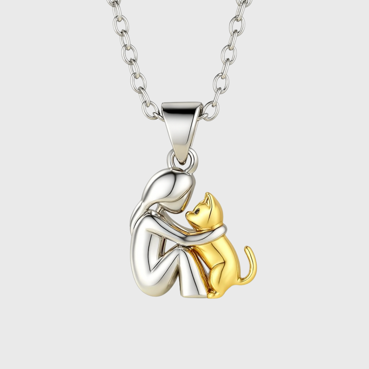 Raffaella | Collana con ciondolo a forma di gatto