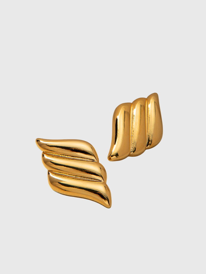 Aitana | Orecchini a Tre Strati a Forma di Ala