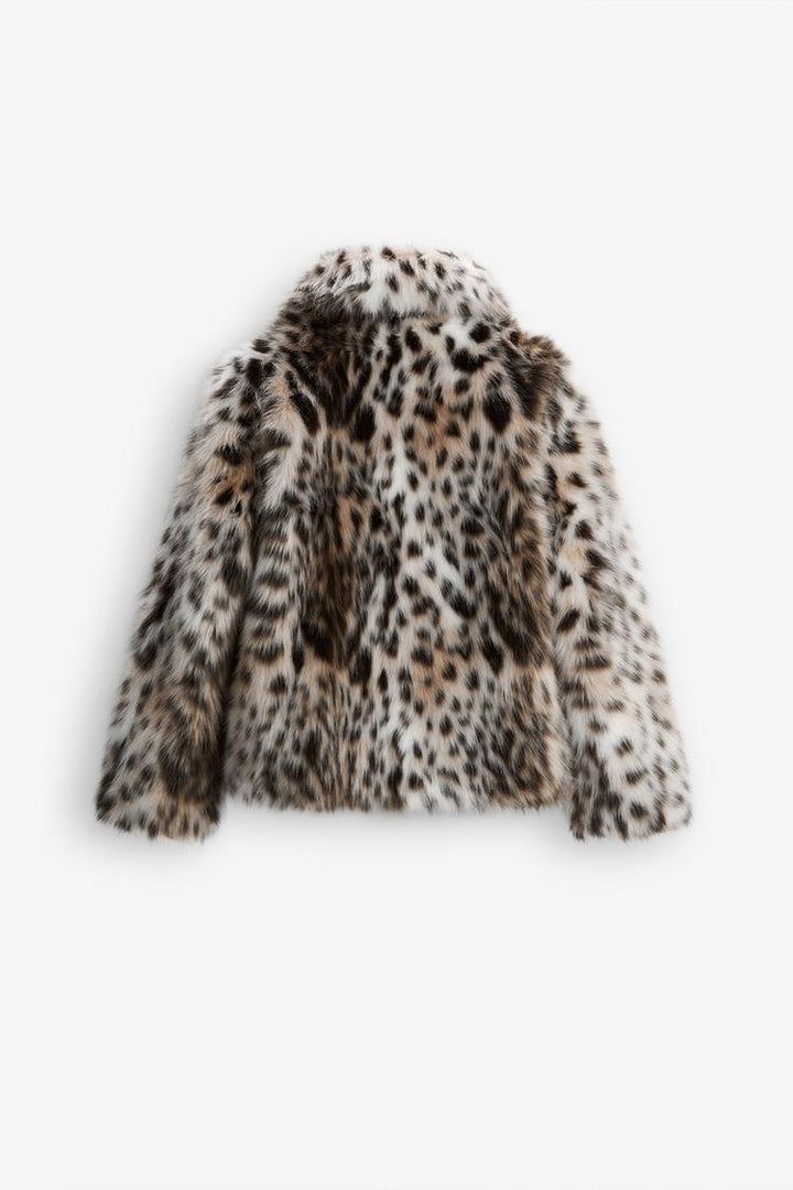 GIACCA IN FINTA PELLICCIA LEOPARDO