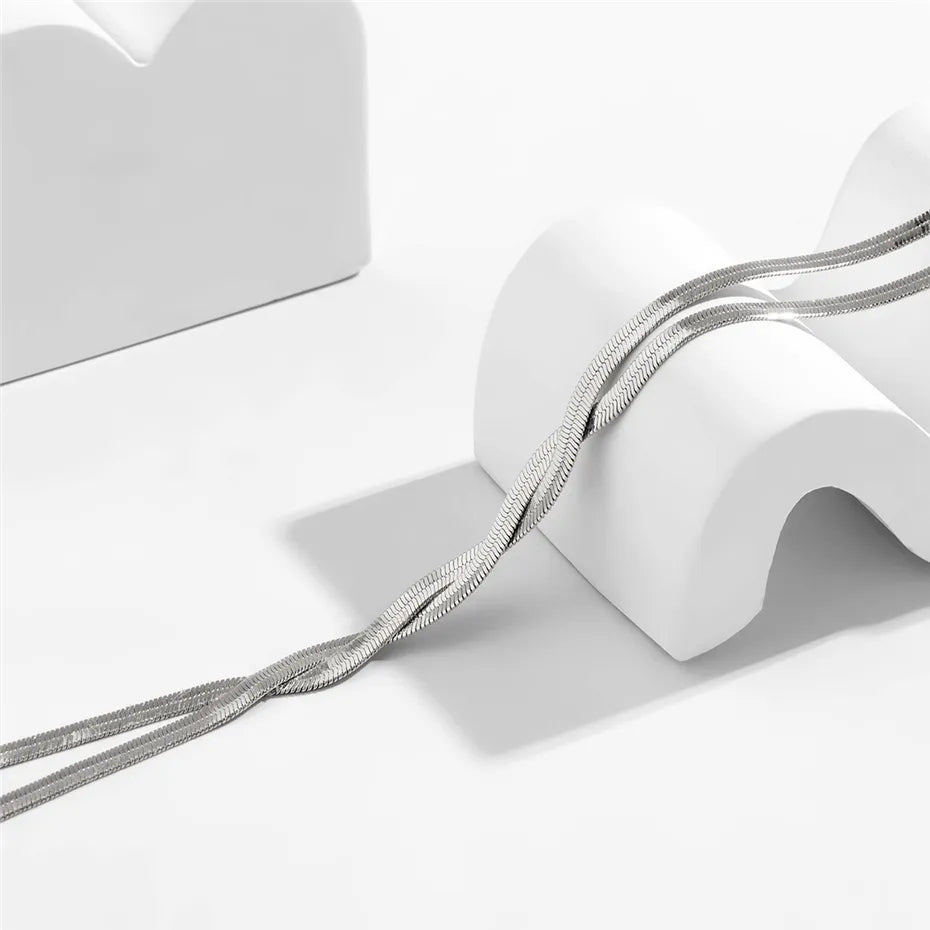 Flaira – Collana a serpente regolabile in oro