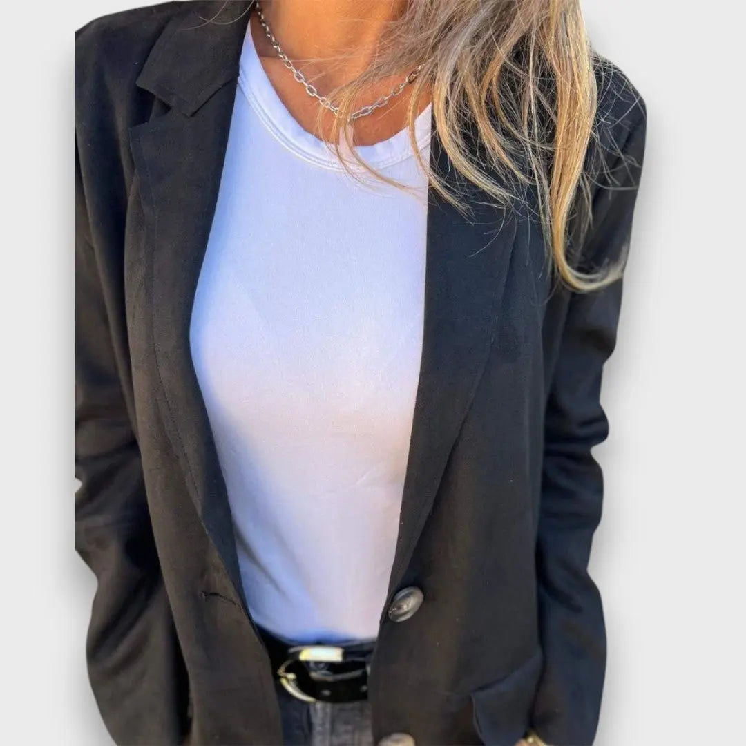Eloise – Blazer-Cardigan Morbido in Cammello
