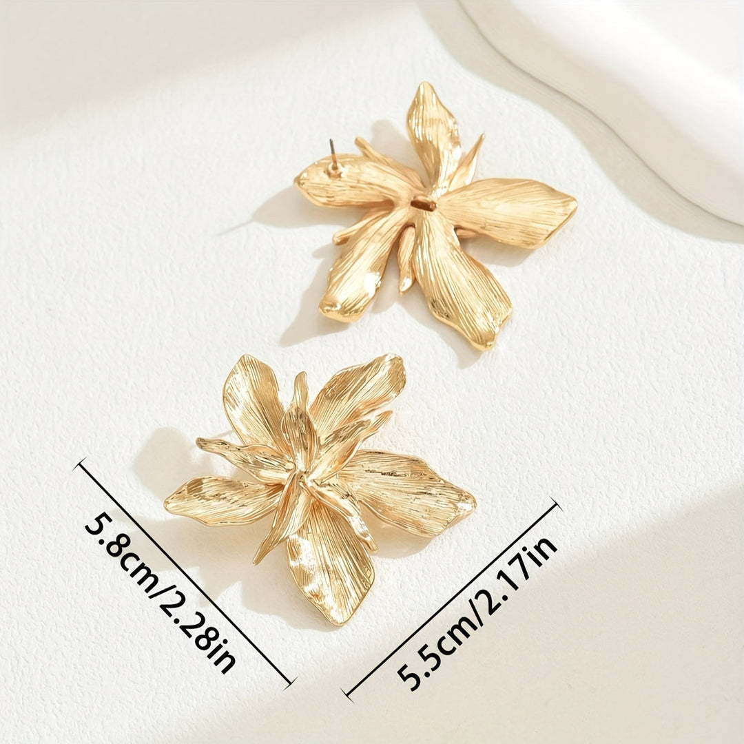 Lana | Orecchini a Goccia Floral Golden