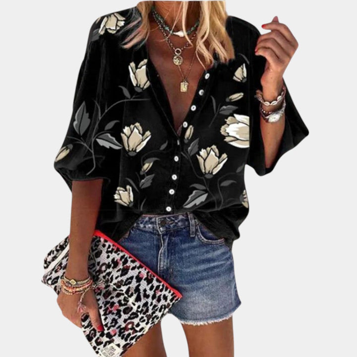 Mila | Blusa estiva con stampa floreale per donna