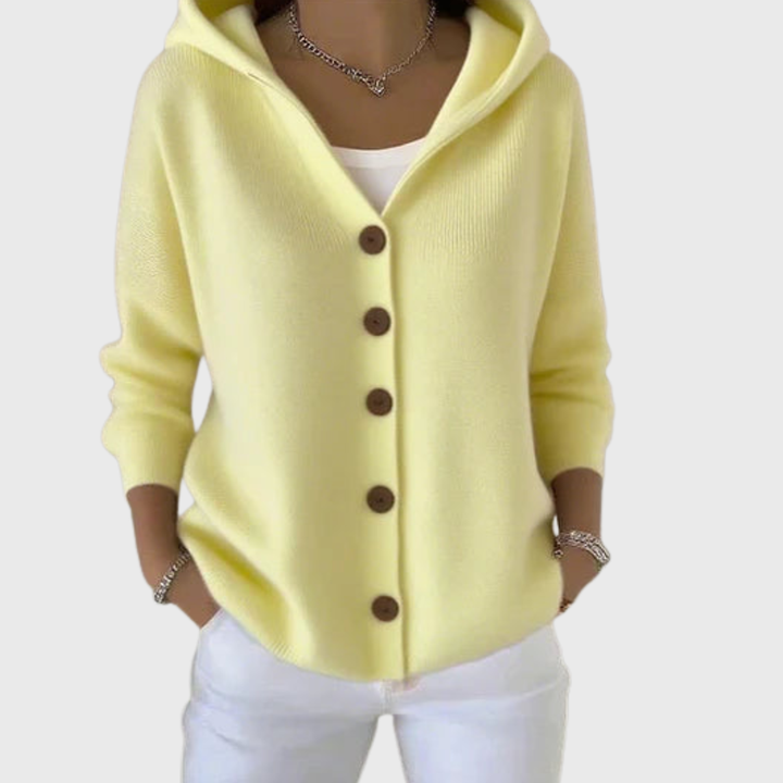Giulia | Cardigan alla moda con cappuccio