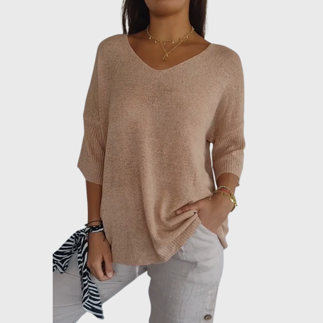 Paola | Blusa elegante con scollo a V