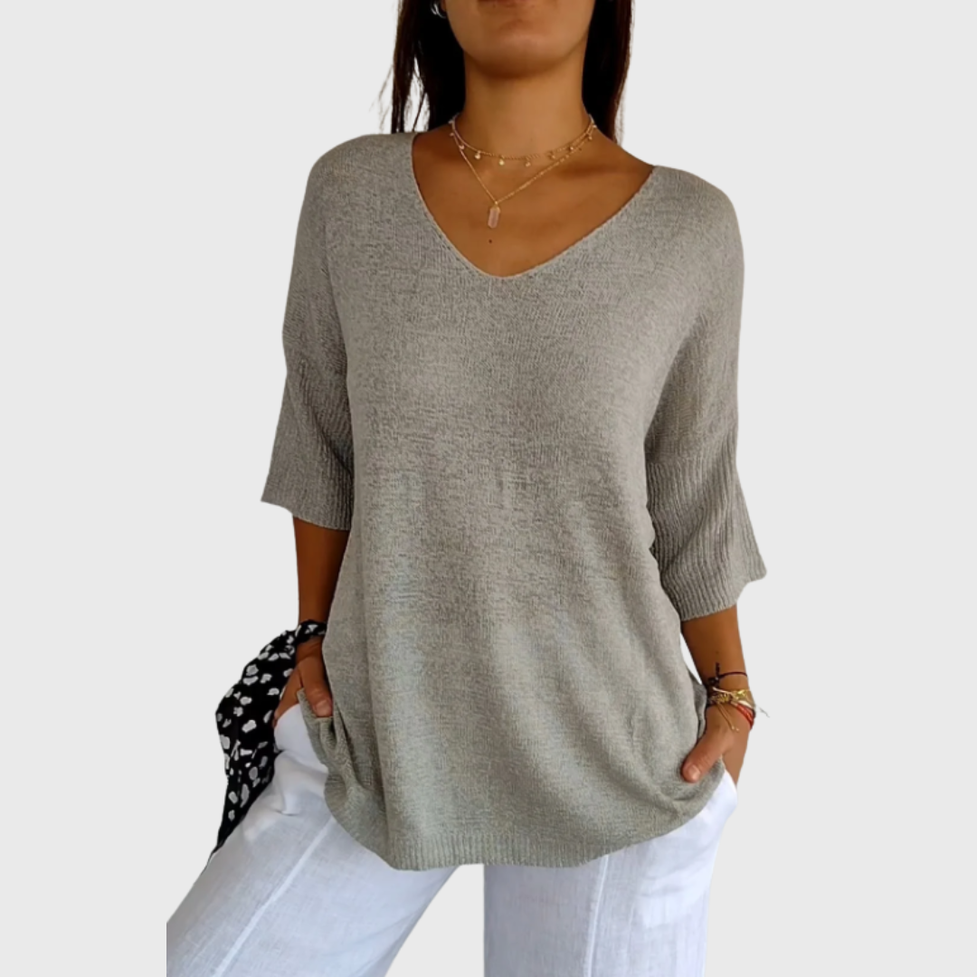 Paola | Blusa elegante con scollo a V