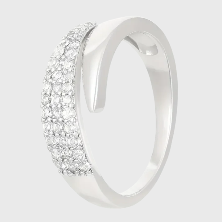 Elegante anello d’oro con pietre scintillanti (1+1 GRATIS)