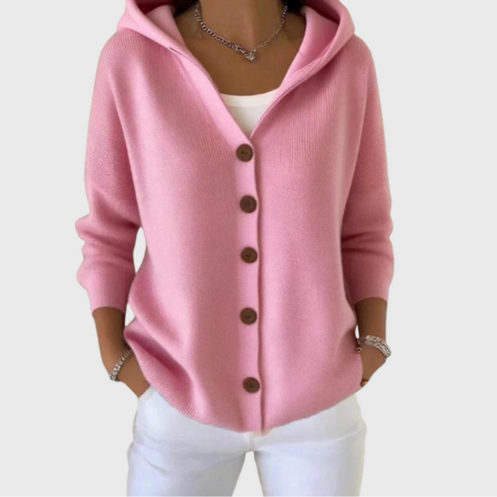 Giulia | Cardigan alla moda con cappuccio