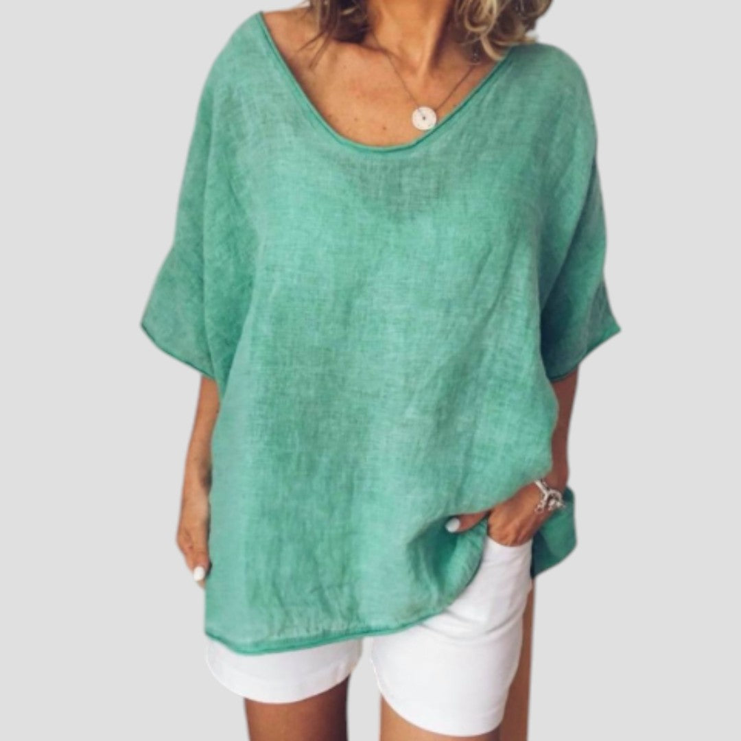 ANNA: BLUSA COMODA E AMPIA SULLE ROTONDITA’