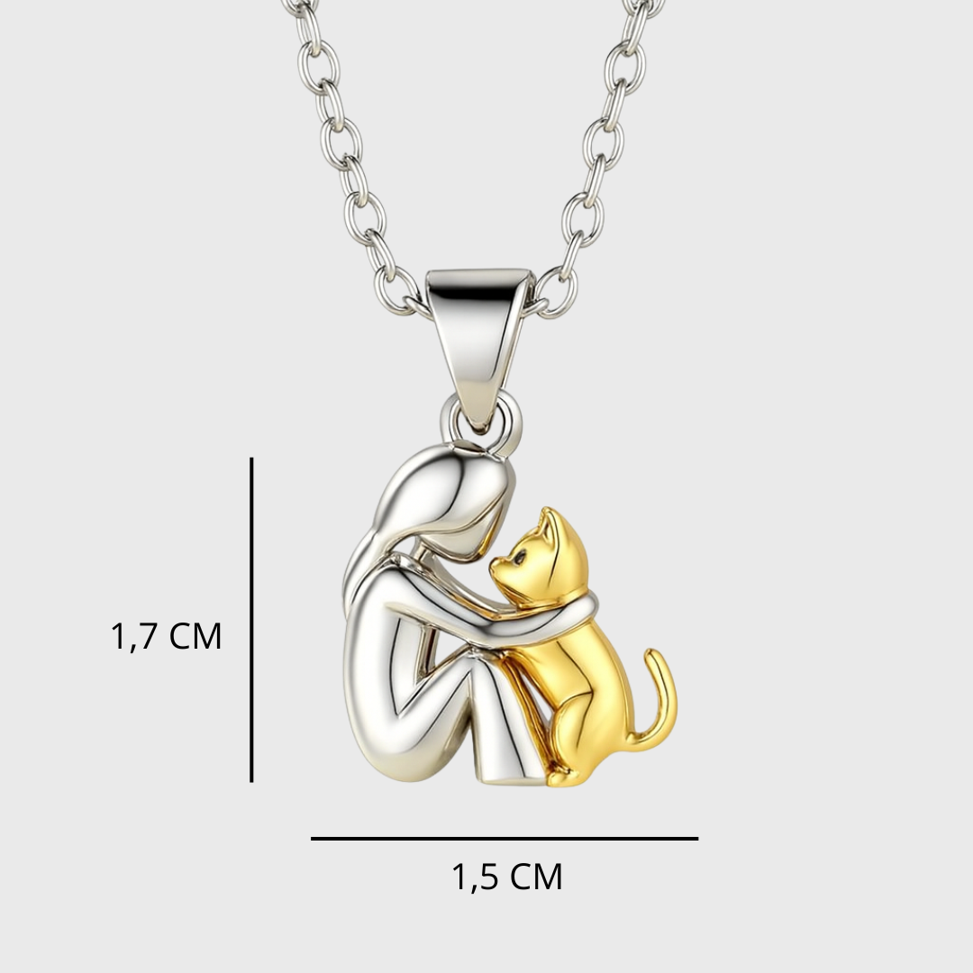 Raffaella | Collana con ciondolo a forma di gatto