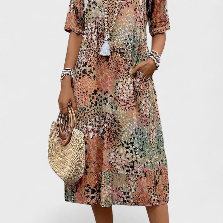 Colette - Abito midi vibrante