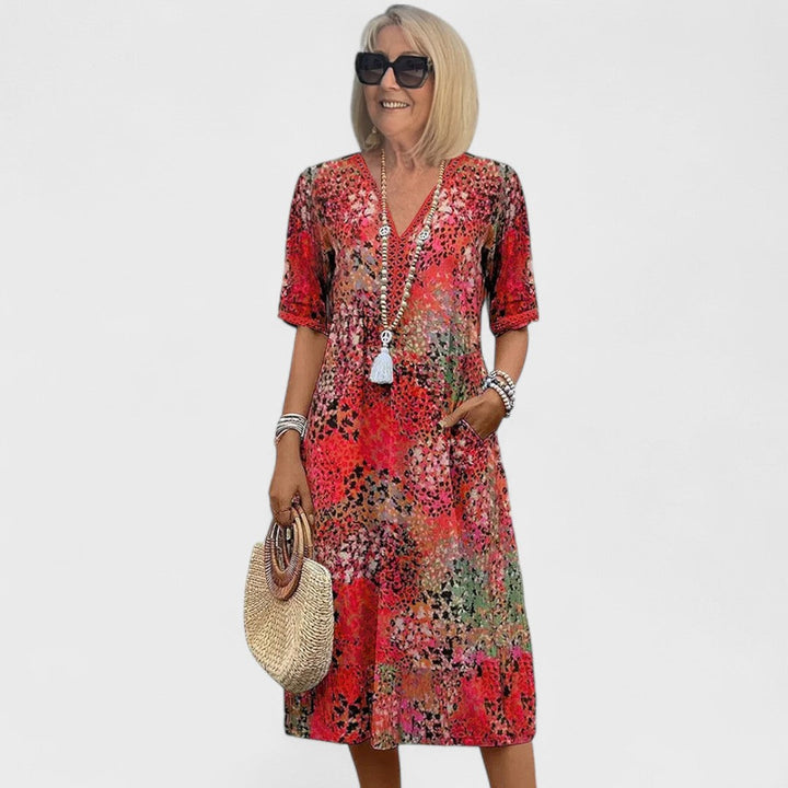 Colette - Abito midi vibrante