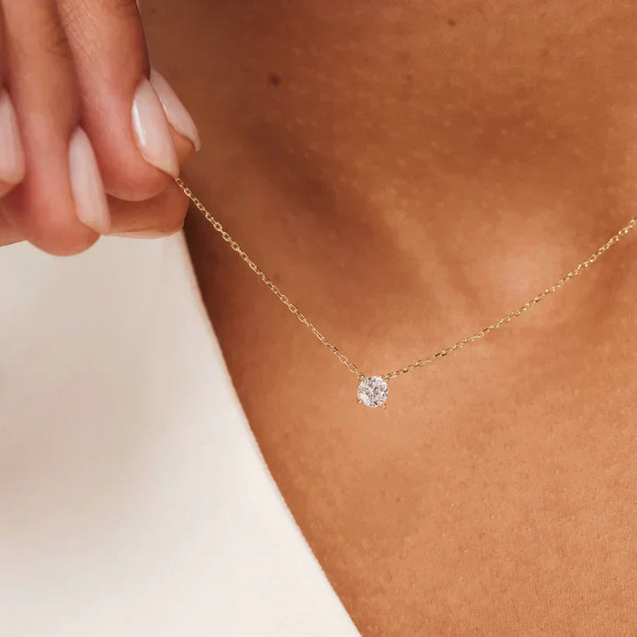 Ysavienna | Collana in Pietra Moissanite in Oro 14k